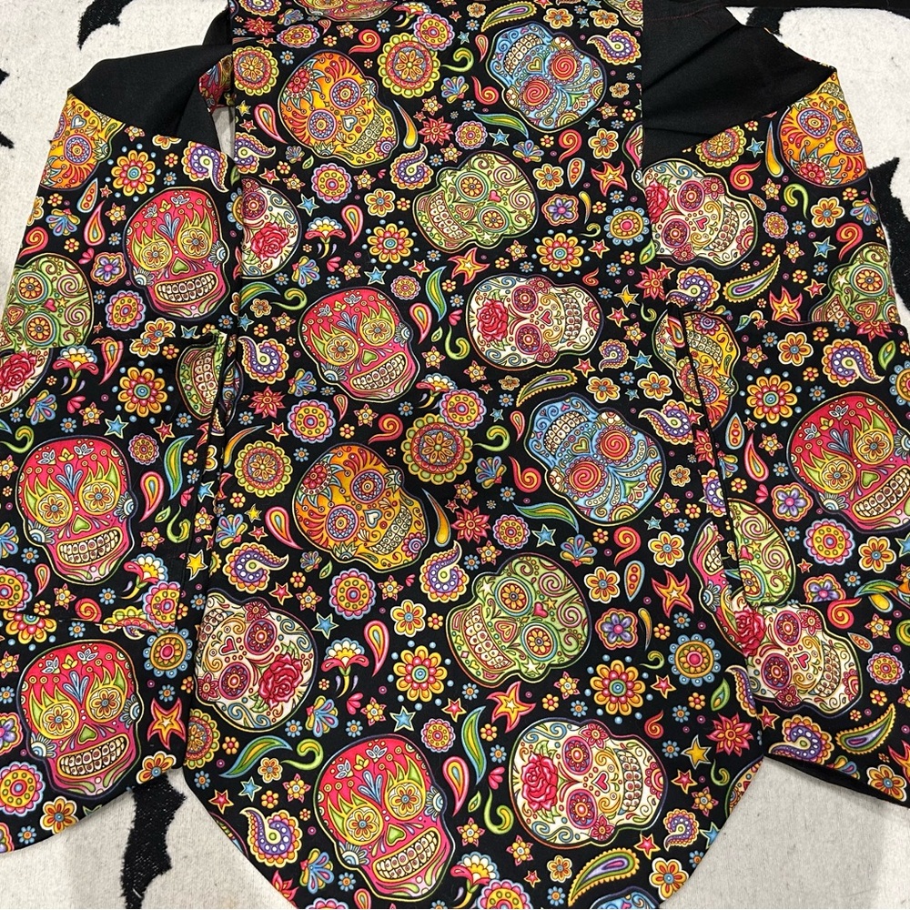 Dia de Los Muertos Crossback Apron
